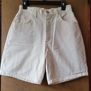 Lee cream colored denim shorts